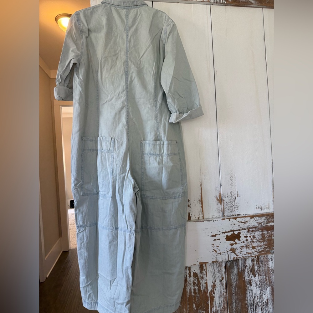 NEW FREE PEOPLE margarita jumpsuit in light blue size medium - Picture 3 of 8